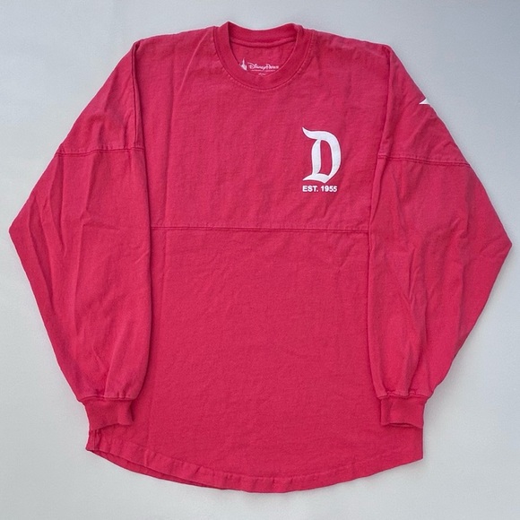 Disneyland Resort Disney Salmon Long Sleeve Graphic T Shirt Size Adult Small XS - Picture 1 of 7
